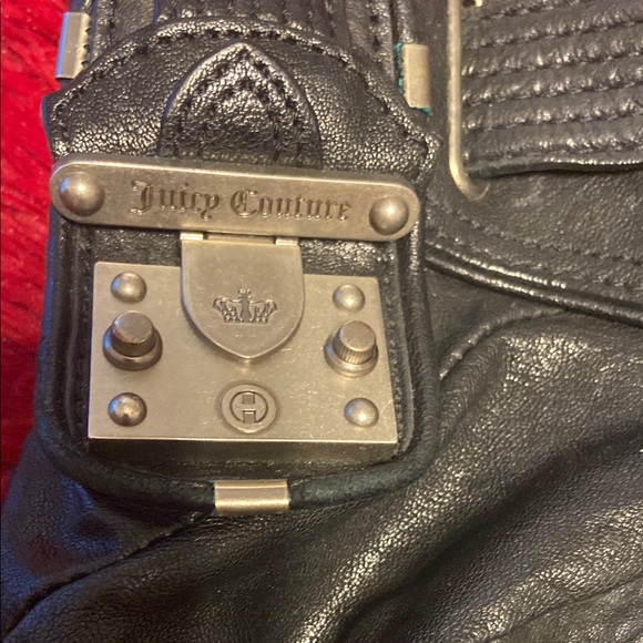 Juicy Couture Black Leather Shoulder Bag - Picture 2 of 5